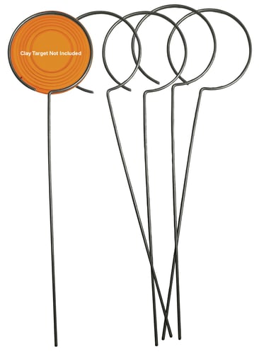 Birchwood Casey 49010 Clay Holder Stand Target Stand Silver Wire Standing 5 Pack