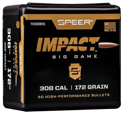 Speer TB308H1 Impact  30 Cal .308 172 gr Slipstream Polymer Tip 50 Per Box/ 5 Case