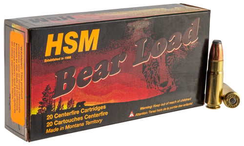 HSM 458SOCOM1N Bear Load  458 SOCOM 350 gr Jacketed Flat Point 20 Per Box/ 25 Case