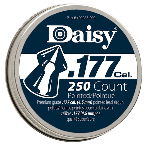 Daisy 987777406 PrecisionMax Premium 177 Lead Pointed Field Pellet 250 Per Tin