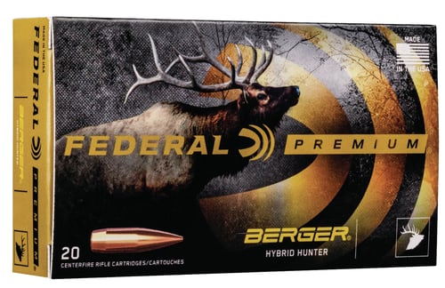 Federal P243BCH1 Premium  243 Win 95 gr Berger Hybrid Hunter 20 Per Box/ 10 Case