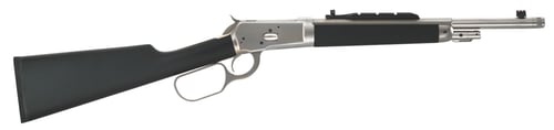 Taylors  Company 220096 1892 Alaskan TakeDown 357 Mag Caliber with 51 Capacity, 16.50 Inch Barrel, Matte Chrome Metal Finish  SoftTouch Black Synthetic Stock Right Hand Full Size | .357 MAG | 810012511575