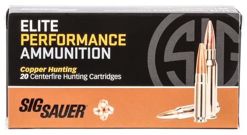 Sig Sauer E243H120 Elite Copper Hunting  243 Win 80 gr Copper Solid 20 Per Box/ 10 Case
