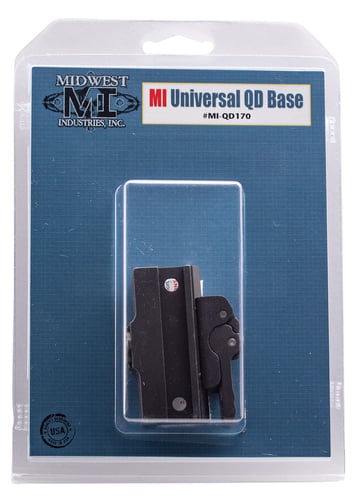 Midwest Industries MIQD170 Universal QD Base  Black Hardcoat Anodized