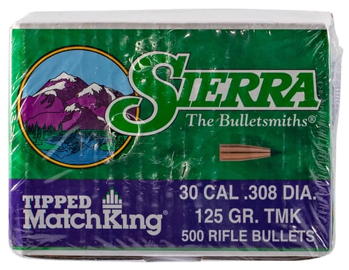 Sierra 7725C Tipped MatchKing  30 Cal .308 125 gr Tipped MatchKing/ 500 Per Box