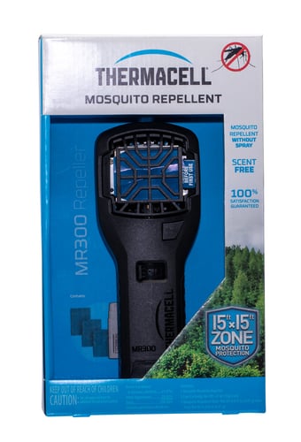 Thermacell MR300L MR300 Portable Repeller Black Effective 15 ft Odorless Scent Repels Mosquito Effective Up to 12 hrs