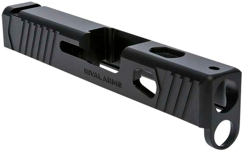 Rival Arms RA10G305A Precision Slide A1 Compatible w/Glock 43 Gen3, 9mm Luger Black QPQ Stainless Steel, RMR Cut Sights