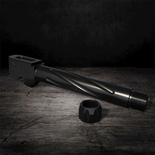 RIVAL ARMS BARREL THREADED 9MM BLACK PVD FOR GLOCK 17 GEN 3/4