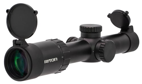 RITON OPTICS 52286 RT-S Mod 7 
1-5x 24mm Obj 114.2-22.6 ft @ 100 yds FOV 30mm Tube Black Matte Finish Illuminated Riton Quick Acquisition