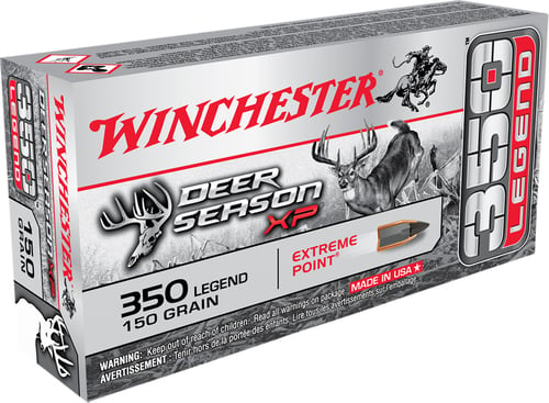 Winchester Ammo X350DS Deer Season XP 350 Legend 150 gr Extreme Point 20 Per Box/ 10 Case