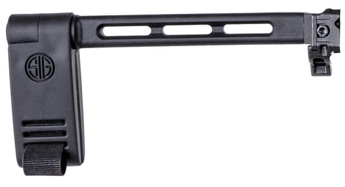 Sig Sauer PCBXFOLDBLK Stabilizer Brace  made of Black Synthetic mounted via 1913 Picatinny Rail for Sig MCX, MPX
