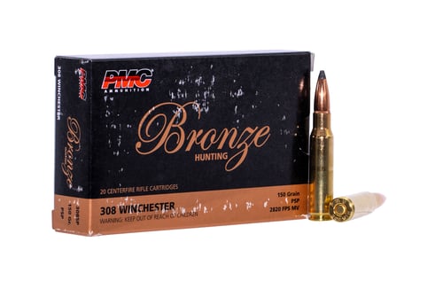 PMC Bronze .308 Winchester Rifle Ammo - 150 Grain | SP | 20rd Box