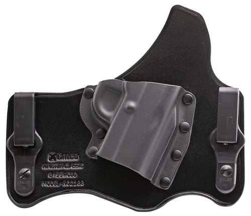 Galco KC218B KingTuk Classic IWB Black Kydex/Leather UniClip Fits 1911 Fits 3-3.50