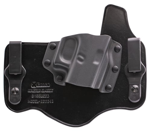 Galco KC224B KingTuk Classic IWB Black Kydex/Leather UniClip Fits Ruger Security-9 Fits Glock 17 Gen1-5 Fits Glock 22 Gen2-5 Right Hand