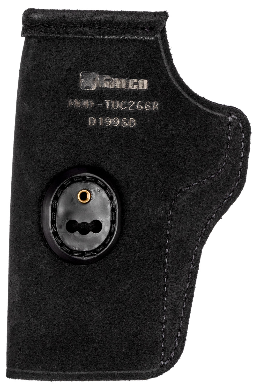 Galco TUC266B Tuck-N-Go 2.0 IWB Black Leather UniClip/Stealth Clip Fits 1911/4-4.25