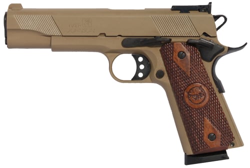 OAKS WHOLESALE DIST/IVER EAGLECOYOTETAN 1911 Eagle Government 70 Series 45 Automatic Colt Pistol (ACP) Single 5