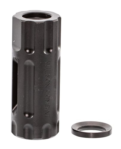 Wilson Combat TRQCOMP1/2X28 Q-Comp Muzzle Brake Black Melonite QPQ Steel with 1/2