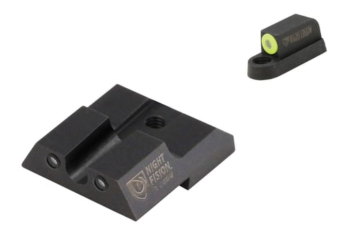 Night Fision CZU076007YGZG Tritium Night Sights For CZ-USA  Black| Green Tritium Yellow Ring Front Sight Green Tritium Black Ring Rear Sight