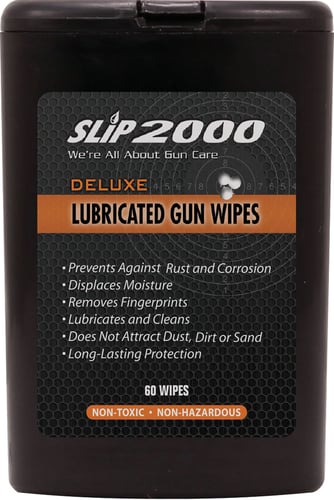 SLIP 2000 60614 Gun Wipes  Against Grease, Carbon Fouling, Oil Wipes 60 Count