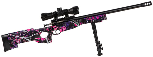 Crickett 22 LR Precision Rifle Muddy Girl Complete Package Blued Scope