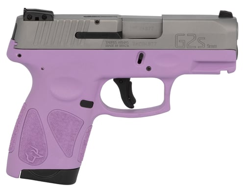 TAURUS G2S SLIM 9MM 7-SHOT 3-DOT ADJ. SS/LIGHT PURPLE <