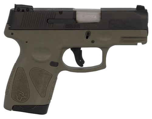 Taurus G2S Pistol  <br>  9mm 3.26 in. OD Green Black 7 rd.