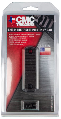 CMC Triggers 81723 MLok Rail 7 Slot Black MLok Rail 7 Slot