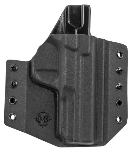 C&G Holsters 063100 Covert  OWB Black Kydex Belt Slide Fits S&W M&P 2.0/4-4.25