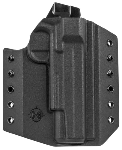 C&G Holsters 074100 Covert  OWB Black Kydex Paper Fits Sig 1911 w/Rail Fits 5