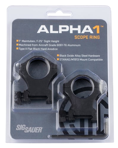 Sig Sauer Electro-Optics SOA10022 Alpha 1  Matte Black 1