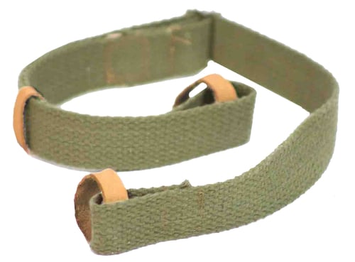 Crickett KSA803 Dog Collar  Green Canvas w/Leather Trim, Adjustable Design For Mini Mosin Rifle