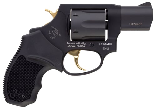 Taurus 856 Ultra Lite Revolver  <br>  38 Spl. 2 in. Black Rose Gold Accents 6 rd