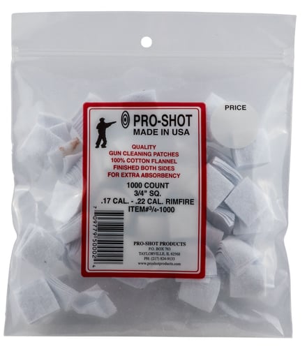 Pro-Shot 341000 Cleaning Patches  .17/ .22 Cal 0.75