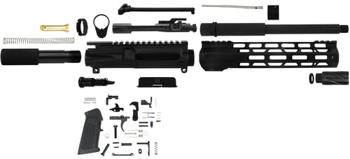 TacFire SSPK300LPK10 AR Build Kit Pistol 300 Blackout AR Pistol Platform Black Parkerized Steel 5/8