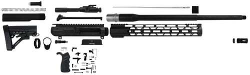 TacFire SSRK65CRDLPK20BN AR Build Kit Rifle 6.5 Creedmoor AR Platform Black Nitride 5/8