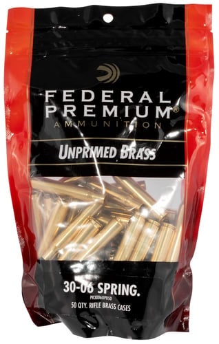 Federal PR3006UPB50 Gold Medal  30-06 Springfield Rifle Brass 50 Per Bag