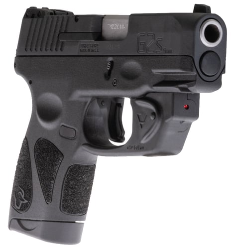 Taurus G2S Pistol  <br>  9mm 3.26 in. Black 7 rd. Viridian Laser