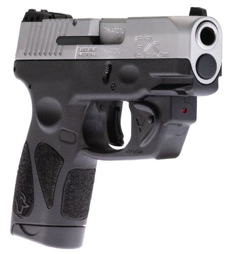 Taurus G2S Pistol  <br>  9mm 3.26 in. Black Stainless 7 rd. Viridian Laser