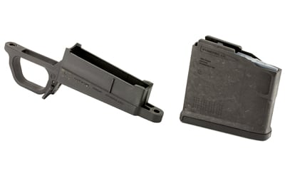Magpul MAG489-BLK Bolt Action Mag Well  made of Polymer with Black Finish for Magpul Hunter 700L Standard Stock Includes PMAG 5 AC Magazine