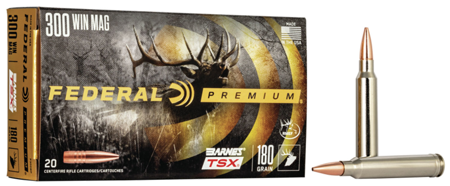 Federal P300WP Premium  300 Win Mag 180 gr Barnes TSX 20 Per Box/ 10 Case