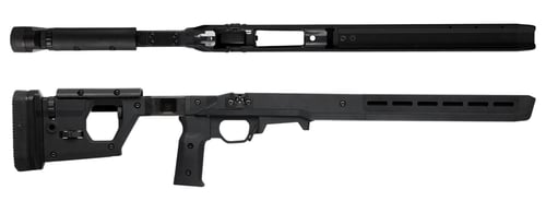 Magpul MAG997-BLK Pro 700 Stock Fixed w/Aluminum Bedding Black Synthetic for Remington 700 SA