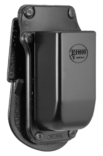 Fobus 3901G45 Single Mag Pouch  Black Polymer Paddle Compatible w/ Double Stack/Glock Belts 1.75