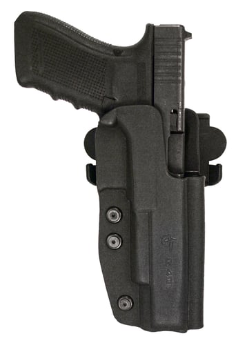 Comp-Tac C241GL064RBKN International  OWB Black Kydex Belt Loop/Paddle Fits Glock 40 Right Hand