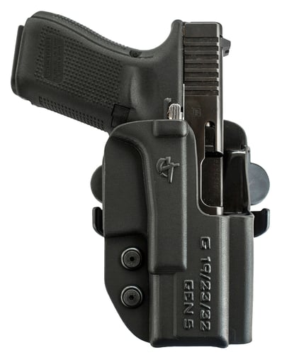 Comp-Tac C241GL234RBKN International  OWB Black Kydex Belt Loop/Paddle Fits Glock 48 Right Hand