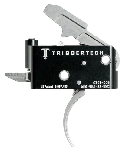 TriggerTech AROTBS25NNC Adaptable Primary Two-Stage Traditional Curved Trigger with 2.50-5 lbs Draw Weight for AR-15 Right
