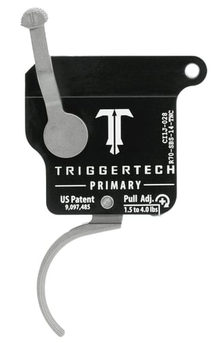 TriggerTech R70SBS14TNC Primary Without Bolt Release Single-Stage Traditional Curved Trigger with 1.50-4 lbs Draw Weight for Remington 700 Right