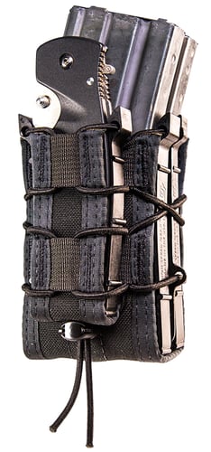 High Speed Gear 112RP0BK TACO X2RP Mag Pouch Triple Black Nylon MOLLE Compatible w/ Rifle Compatible w/ Pistol