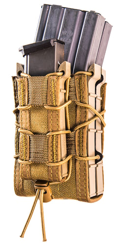 High Speed Gear 112RP0CB TACO X2RP Mag Pouch Triple Coyote Brown Nylon MOLLE Compatible w/ Rifle Compatible w/ Pistol