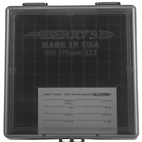 Berry's Ammo Box #005 - .223 Rem/5.56mm 100/rd Smoke/Black