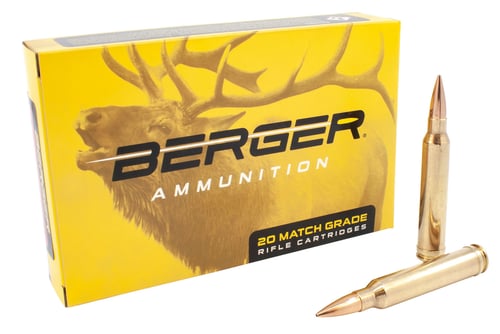 Berger Bullets 70020 Classic Hunter  300 Win Mag 185 gr Hybrid Boat Tail 20 Per Box/ 10 Case